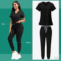 Black Jogger Scrub Set