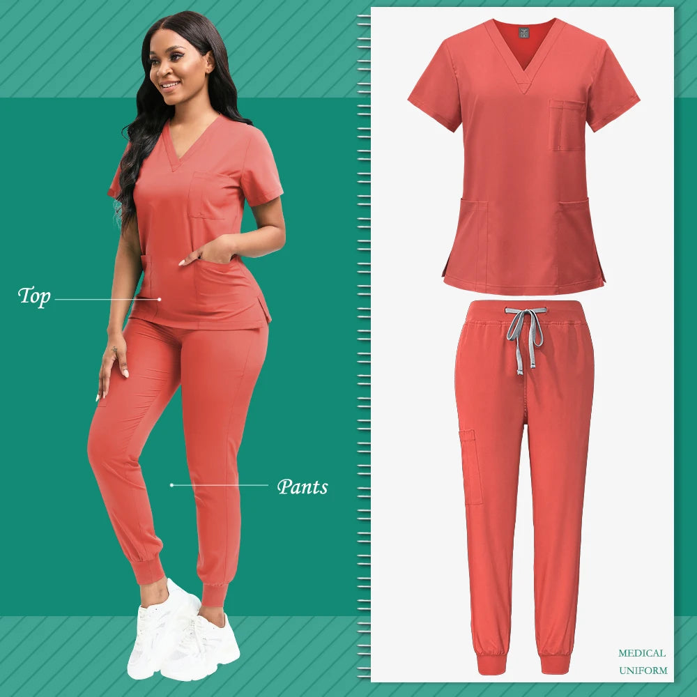 Orange-red Jogger Set