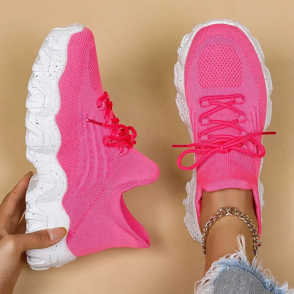 Red/White Air Mesh Sneaker
