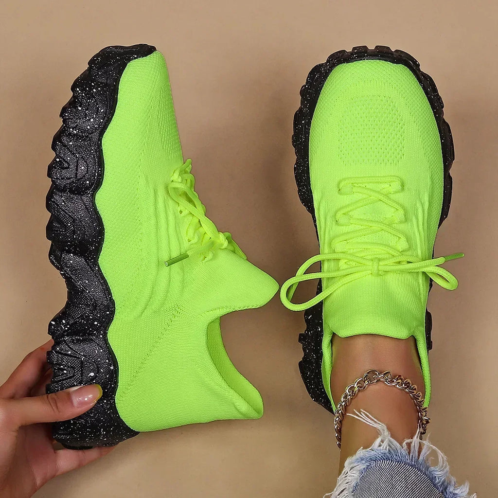Green/ Black Air Mesh Sneakers