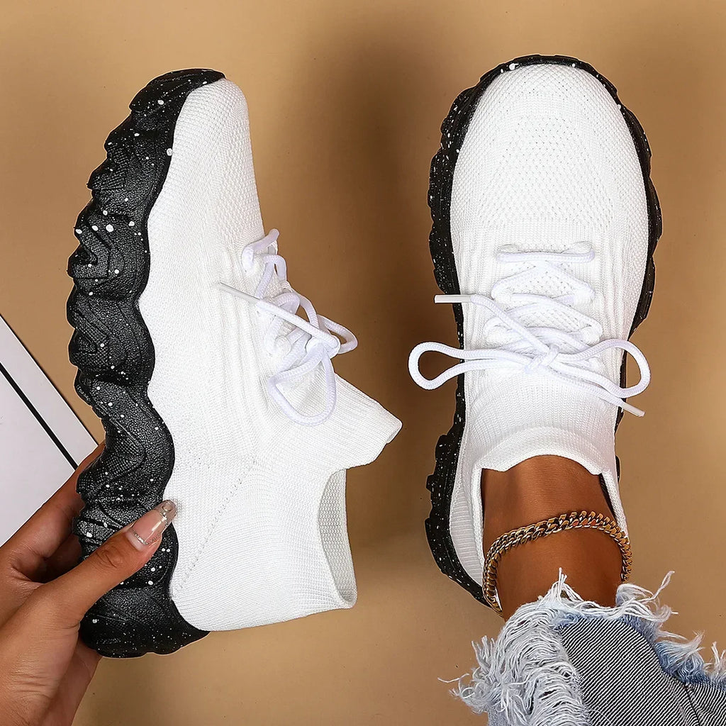 White Air Mesh Sneakers