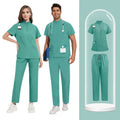 Green Collar Scrub Set