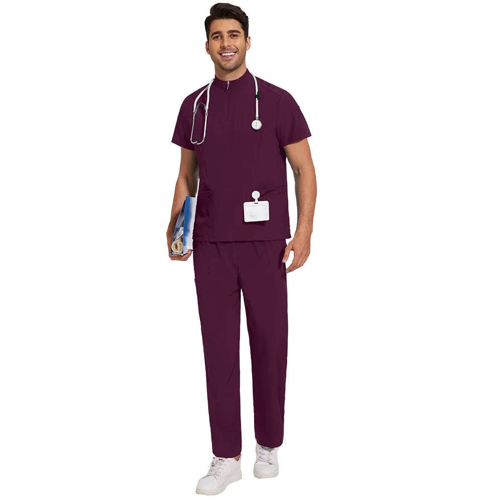 Red Win Scrub Set