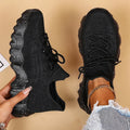 All Black Air Mesh Sneakers
