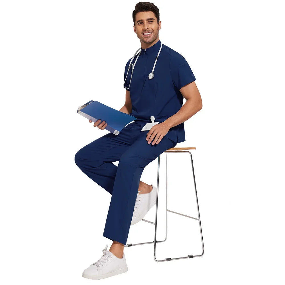 Navy Blue Collar Set
