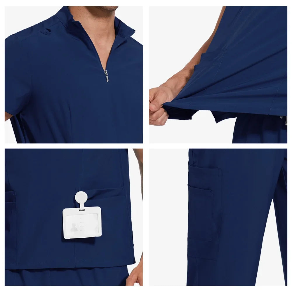 Navy Blue Collar Set